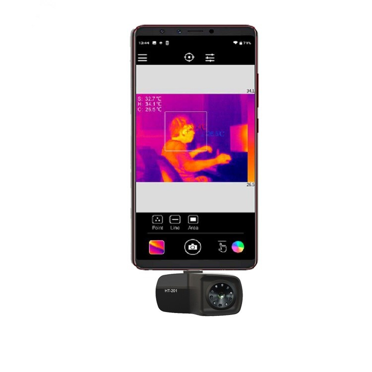 Téléphone cellulaire Image thermique infrarouge externe