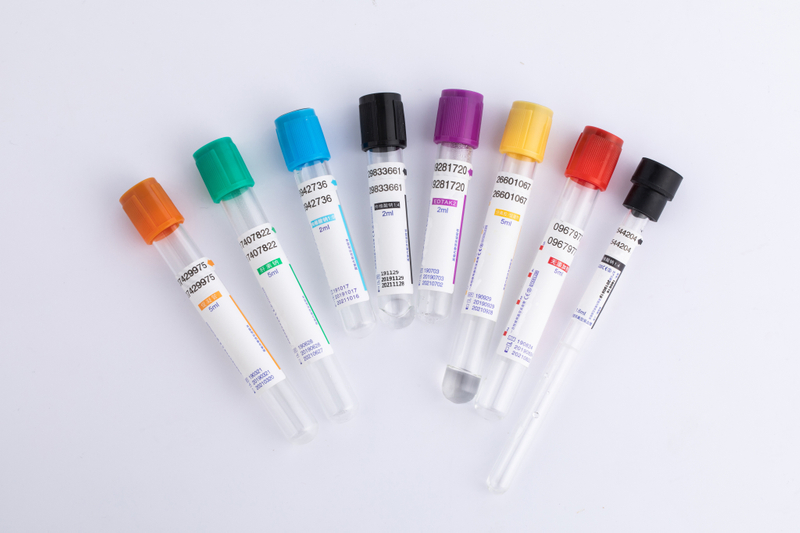 Tube de collecte de sang sous vide sérum / héparine / edta / glucose tube de vide
